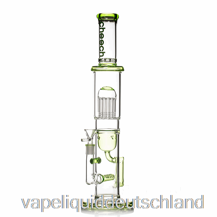 Cheech Glass Tree Recycler Big Rig Bong Green Vape Liquid